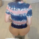 A British girl records herself from a rear, overhead perspective as she shits while sitting on a toilet. Some visible poop action. She wipes her ass when finished with very messy, dirty TP. Presented in 720P HD. About 1.5 minutes.